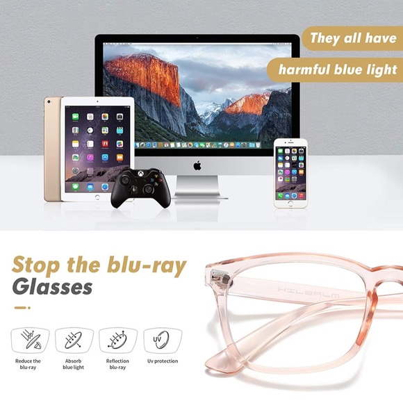 Unisex Blue Light Blocking Glasses - Picture 10 of 12